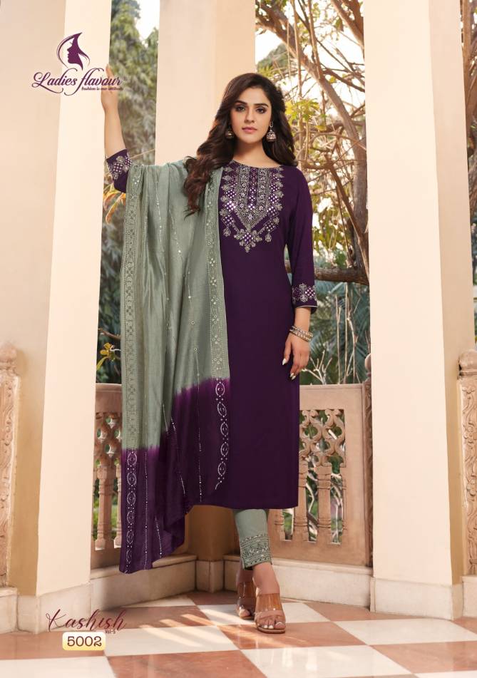 Kashish Vol 5 By Ladies Flavour Readymade Salwar Suits Catalog
